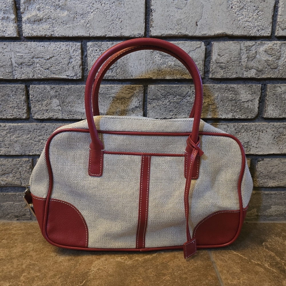 Red Beige | MONDANI | Leather Detailed Handbag